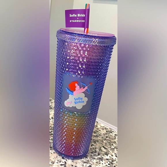 Starbucks Rainbow Sparkle Studded X Sofie Birkin Venti Tumbler PRIDE - Picture 7 of 15